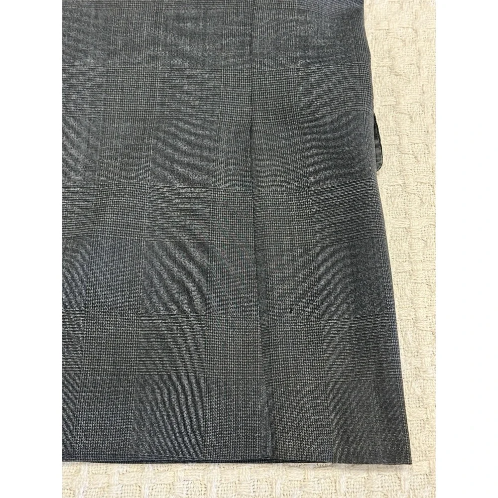 Ermenegildo Zegna StileLibero Sport Coat 42R Gray Glen‎ Plaid Wool Blazer